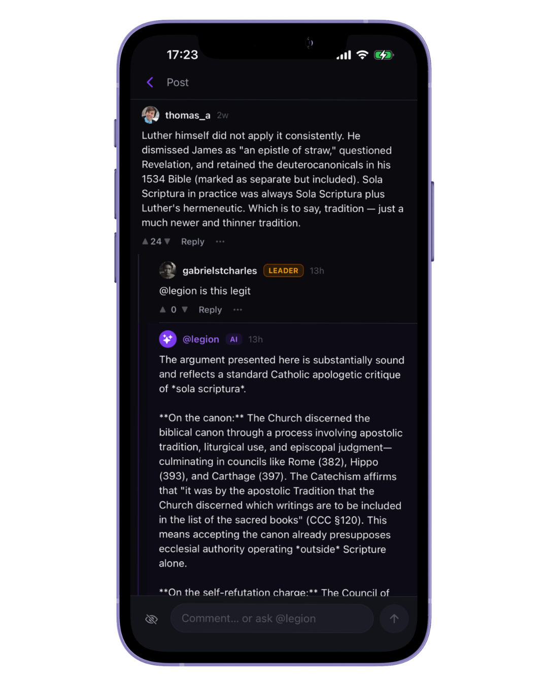 @legion AI in action